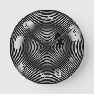 Reloj Redondo Mediano Arte abstracto moderno 3D de Guay