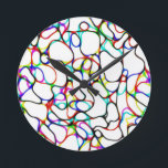 Reloj Redondo Mediano Arte abstracto multicolor<br><div class="desc">2022-23</div>