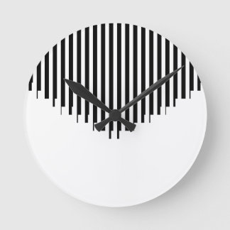 Reloj Redondo Mediano Arte ASCII