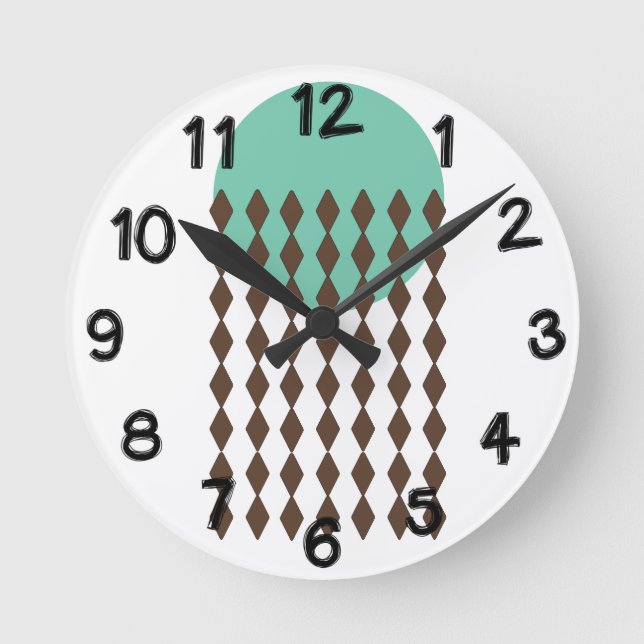 Reloj Redondo Mediano Arte circular (Anverso)