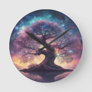 Reloj Redondo Mediano Arte de árbol fantasmal