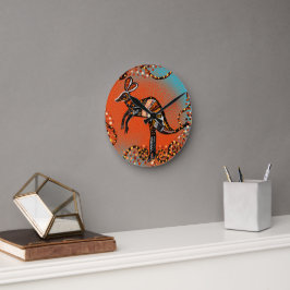 RELOJ REDONDO MEDIANO ARTE DE AUSTRALIA           