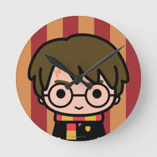 Reloj Redondo Mediano Arte de caricaturas de Harry Potter