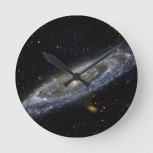 Reloj Redondo Mediano Arte de la galaxia de Milkyway