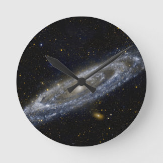 Reloj Redondo Mediano Arte de la galaxia de Milkyway