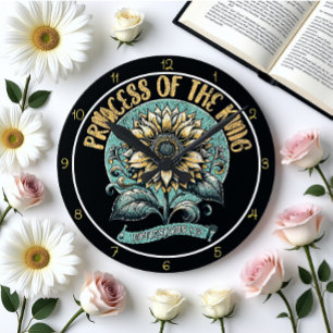 Reloj Redondo Mediano Arte de la Princesa del Rey