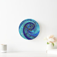 Arte de mosaico en espiral oceánica