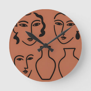 Reloj Redondo Mediano Arte de pared de madera