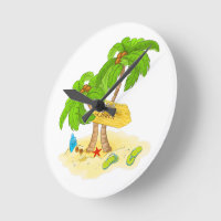Arte de pared de paraíso de playa tropical – Palme