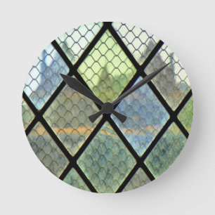 Reloj Redondo Mediano Arte de ventana