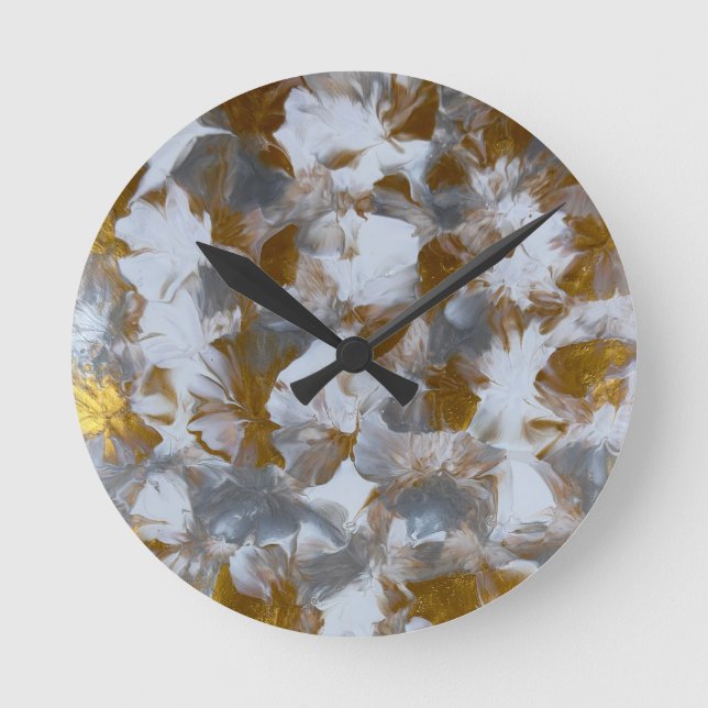 Reloj Redondo Mediano arte hecho a mano (Anverso)