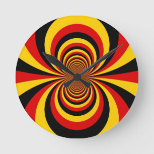 Reloj Redondo Mediano Arte Impreso Colores de la Bandera Nacional de Ale