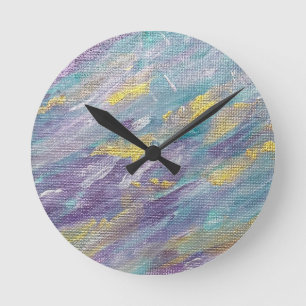 Reloj Redondo Mediano Arte moderno Quiet Reign