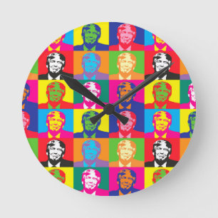 Reloj Redondo Mediano arte pop donald trump