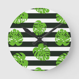 Reloj Redondo Mediano Arte Tropical Sunset