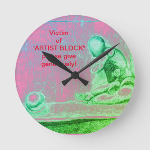 Reloj Redondo Mediano Artistas y personas creativas temen el bloqueo del