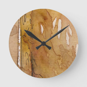 Reloj Redondo Mediano Artistic background watercolor