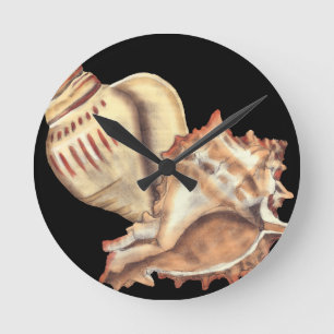Reloj Redondo Mediano Artistic Conch Shells