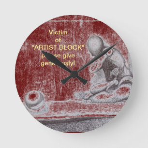 Reloj Redondo Mediano Artists and creative people dread artist's block