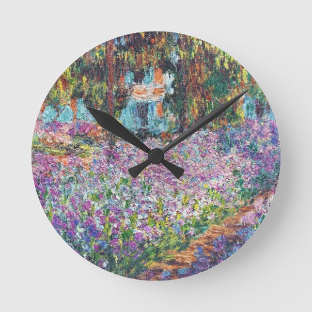 Reloj Redondo Mediano Artist's Garden Giverny (Anverso)