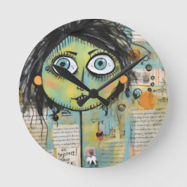 Reloj Redondo Mediano ArtLady 15 Encantadora y angustiada
