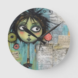 Reloj Redondo Mediano ArtLady 20 Encantadora y angustiada