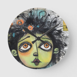 Reloj Redondo Mediano ArtLady 29 Encantadora y angustiada