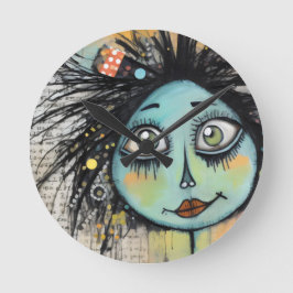 Reloj Redondo Mediano ArtLady 2 Encantadora y angustiada