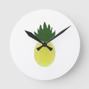 Reloj Redondo Mediano Artsy Pineapple