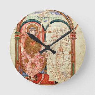 Reloj Redondo Mediano Arundel 155 monjes f.133 de Christchurch,