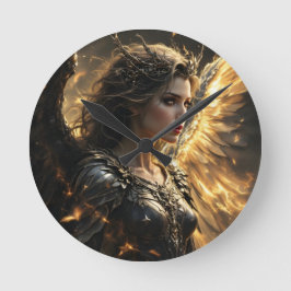 Reloj Redondo Mediano Ashenlight: El Serafio de la Sombra