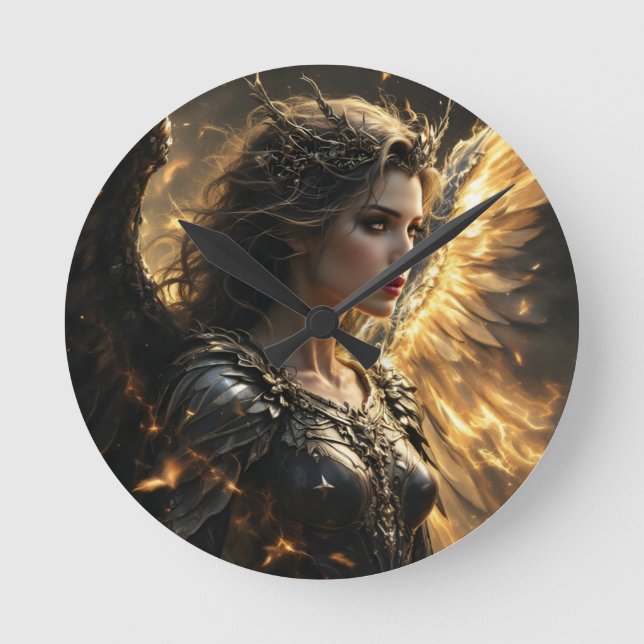 Reloj Redondo Mediano Ashenlight: El Serafio de la Sombra (Anverso)