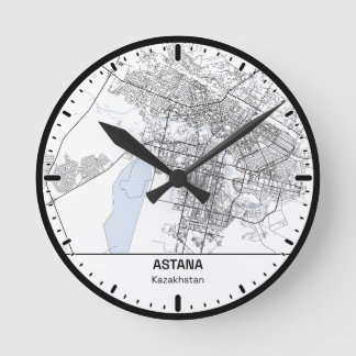 Reloj Redondo Mediano Astana Clock City Line Art