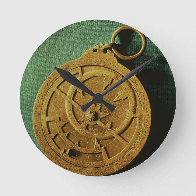 Reloj Redondo Mediano Astrolabio (cobre) (Anverso)