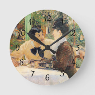 Reloj Redondo Mediano At Father Lathuille's  Edouard Manet  