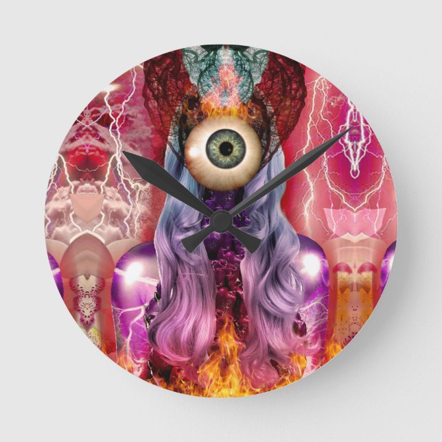 Reloj Redondo Mediano Atómico (Anverso)