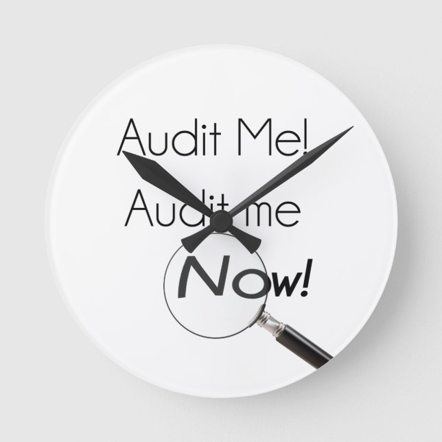 Reloj Redondo Mediano ¡Audítame! (Anverso)