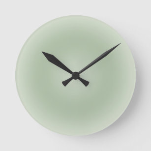 Reloj Redondo Mediano Aura de gradiente verde sage