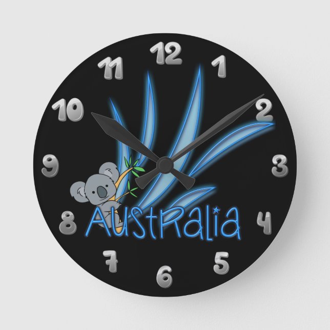 Reloj Redondo Mediano Australia (Anverso)