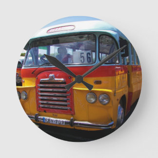 Reloj Redondo Mediano Autobús antiguo