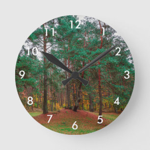 Reloj Redondo Mediano Autumn forest