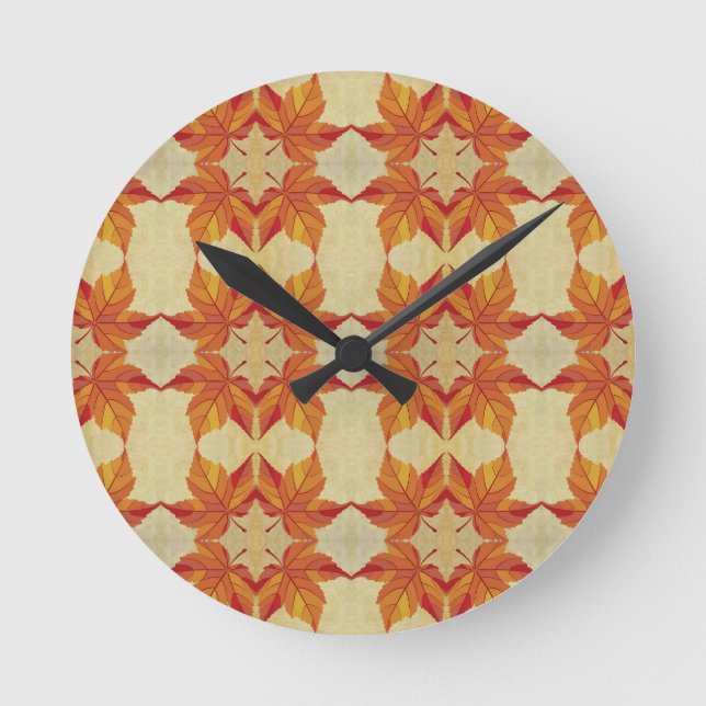 Reloj Redondo Mediano Autumn Leaves (Anverso)
