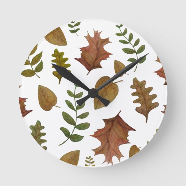 Reloj Redondo Mediano Autumn leaves (Anverso)
