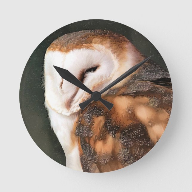 RELOJ REDONDO MEDIANO AVE DE PREY OWL (Anverso)