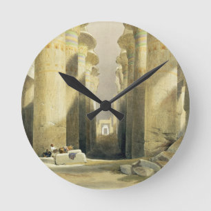 Reloj Redondo Mediano Avenida central del gran pasillo de columnas,