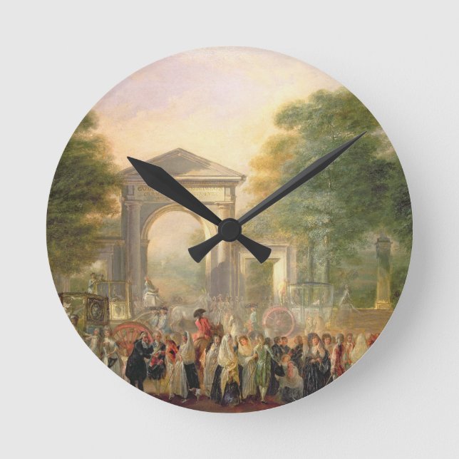 Reloj Redondo Mediano Avenue before the Botanical Gardens in Madrid, 178 (Anverso)