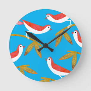 Reloj Redondo Mediano Aves