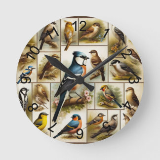 Reloj Redondo Mediano Aves tempranas