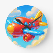 Avión de dibujos animados lindo