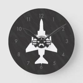 Reloj Redondo Mediano Avión militar de caza F-4 Phantom II